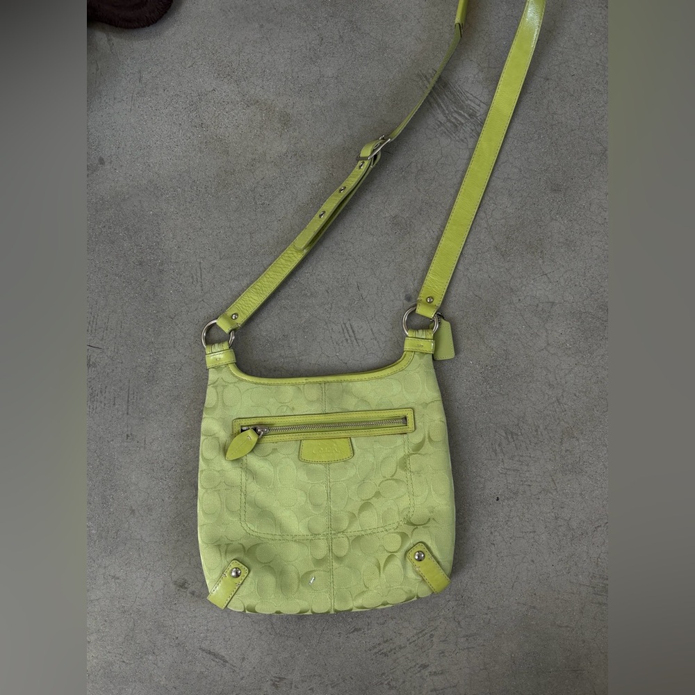 Coach Vibrant Green Crossbody Bag